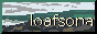 pixelated drawing of a foggy & rocky seashore with text 'loafsona'